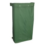 Federal Industrial Textile® Housekeeping Cart Bag Fold Over Flaps, 12 x 18 x 36, Nylon Green